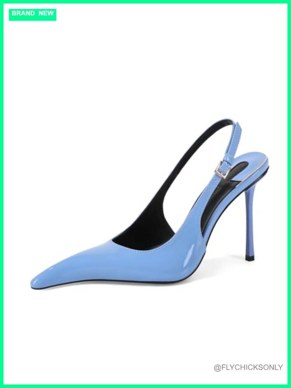 Women's Pointed Toe Stiletto Heel Slingback Mule Sandals